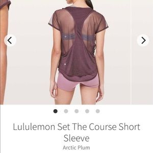 Lululemon set the course short sleeve